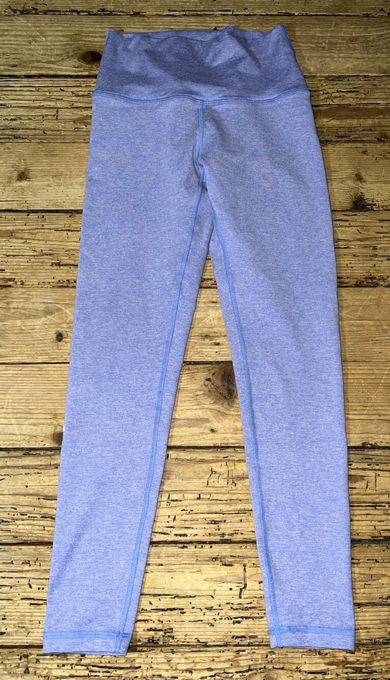 Fleo Women’s Size S Blue Heathered High Rise Cropped Leggings
